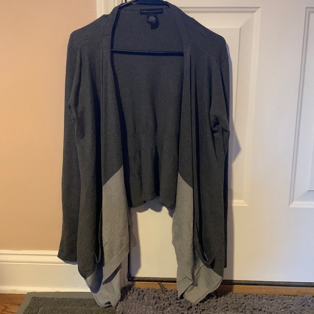 Two Toned Grey Sweater